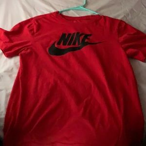 Red nike t shirt